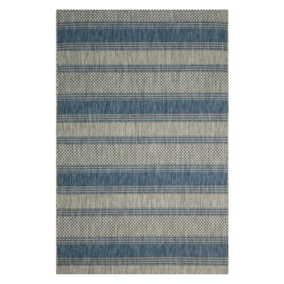 Clara Outdoor Rug Gray/Navy - Safavieh 5 Clara Outdoor Rug Gray/Navy - Safavieh - Image 5