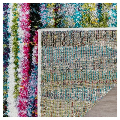 3'x5' Solid Loomed Accent Rug Black/Multi - Safavieh 2 3'x5' Solid Loomed Accent Rug Black/Multi - Safavieh - Image 2