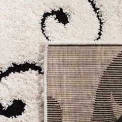 3'3"x5'3" Swirl Loomed Accent Rug Ivory/Black - Safavieh -Safavieh Rug Outlet Store GUEST 389d2c93 99a0 4024 bb86 de13e8a7a96b