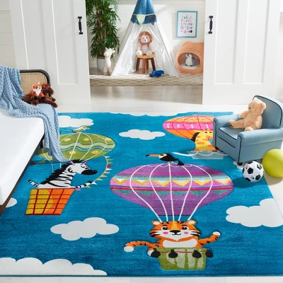Carousel Kids CRK118 Power Loomed Area Rug - Safavieh 1 Carousel Kids CRK118 Power Loomed Area Rug - Safavieh
