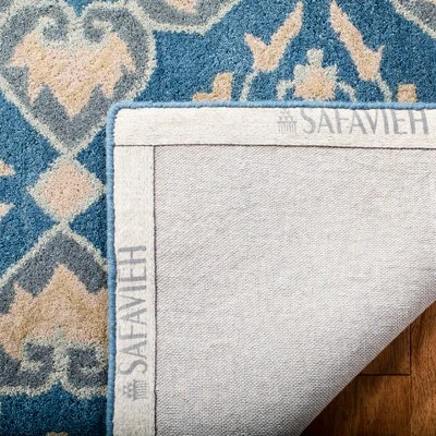 2'x3' Medallion Tufted Accent Rug Blue/Gray - Safavieh 2 2'x3' Medallion Tufted Accent Rug Blue/Gray - Safavieh - Image 2