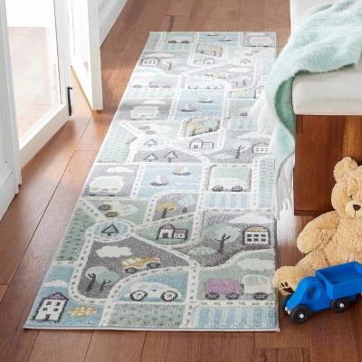 Carousel Kids CRK193 Power Loomed Area Rug - Safavieh 1 Carousel Kids CRK193 Power Loomed Area Rug - Safavieh