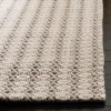 5'x8' Solid Hooked Area Rug Gray/Ivory - Safavieh
