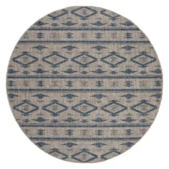 Yarrow Outdoor Rug Navy/Gray - Safavieh -Safavieh Rug Outlet Store GUEST 72a6348c c4f0 468e a199 d13aa47e3b8c
