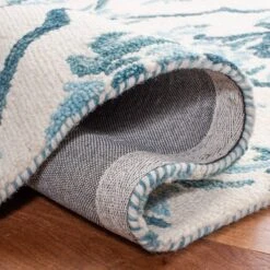 3'x5' Jacquard Hooked Accent Rug Ivory/Turquoise - Safavieh 9 3'x5' Jacquard Hooked Accent Rug Ivory/Turquoise - Safavieh -Safavieh Rug Outlet Store GUEST 76900972 6667 4c8c b347 a587bc52d4cc