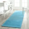 2'3"x12' Tufted Solid Runner Rug Turquoise - Safavieh