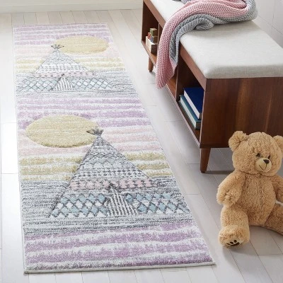 Carousel Kids CRK117 Power Loomed Area Rug - Safavieh 1 Carousel Kids CRK117 Power Loomed Area Rug - Safavieh