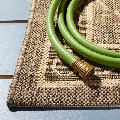 2'7" X 5' Rectangle Gibson Outdoor Patio Rug Dark Beige/Beige - Safavieh 1 2'7" X 5' Rectangle Gibson Outdoor Patio Rug Dark Beige/Beige - Safavieh