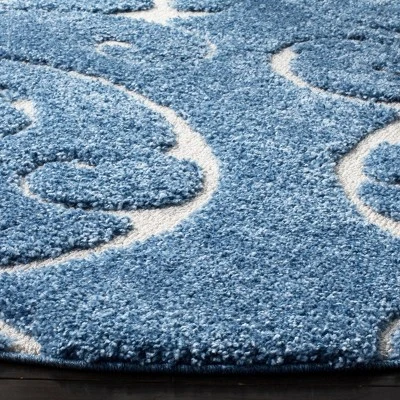 2'3"x11' Runner Swirl Loomed Rug Light Blue/Cream - Safavieh 4 2'3"x11' Runner Swirl Loomed Rug Light Blue/Cream - Safavieh - Image 4