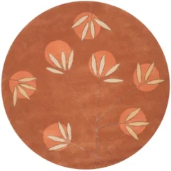 Telford Floral Tufted Rug Orange - Safavieh -Safavieh Rug Outlet Store GUEST b5d3b341 8c3e 41e1 ac34 fdc58062904a