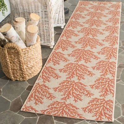 Torcy Outdoor Rug - Beige / Terracotta - Safavieh 1 Torcy Outdoor Rug - Beige / Terracotta - Safavieh