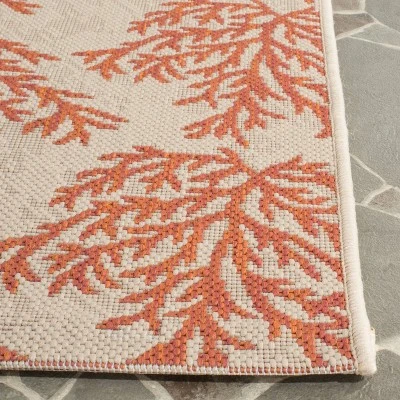 Torcy Outdoor Rug - Beige / Terracotta - Safavieh 2 Torcy Outdoor Rug - Beige / Terracotta - Safavieh - Image 2