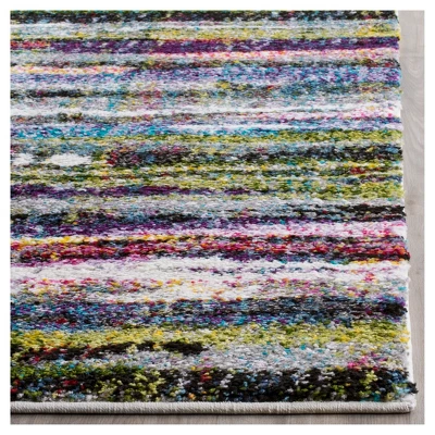 3'x5' Solid Loomed Accent Rug Black/Multi - Safavieh 1 3'x5' Solid Loomed Accent Rug Black/Multi - Safavieh
