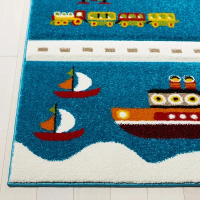 Carousel Kids CRK197 Power Loomed Area Rug - Safavieh 2 Carousel Kids CRK197 Power Loomed Area Rug - Safavieh - Image 2